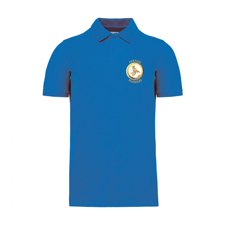 Polo personnalisé avec le logo du club de plongée de pertuis