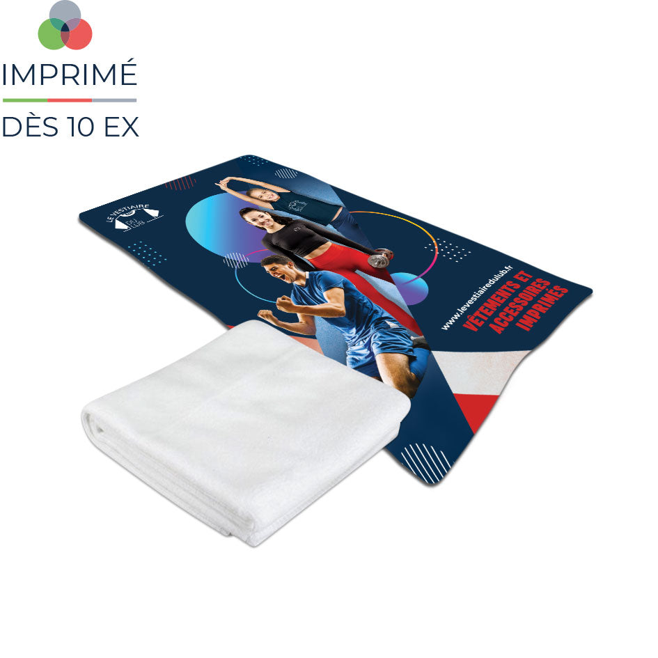 Serviette sublimé entièrement personnalisable et imprimé sur-mesure
