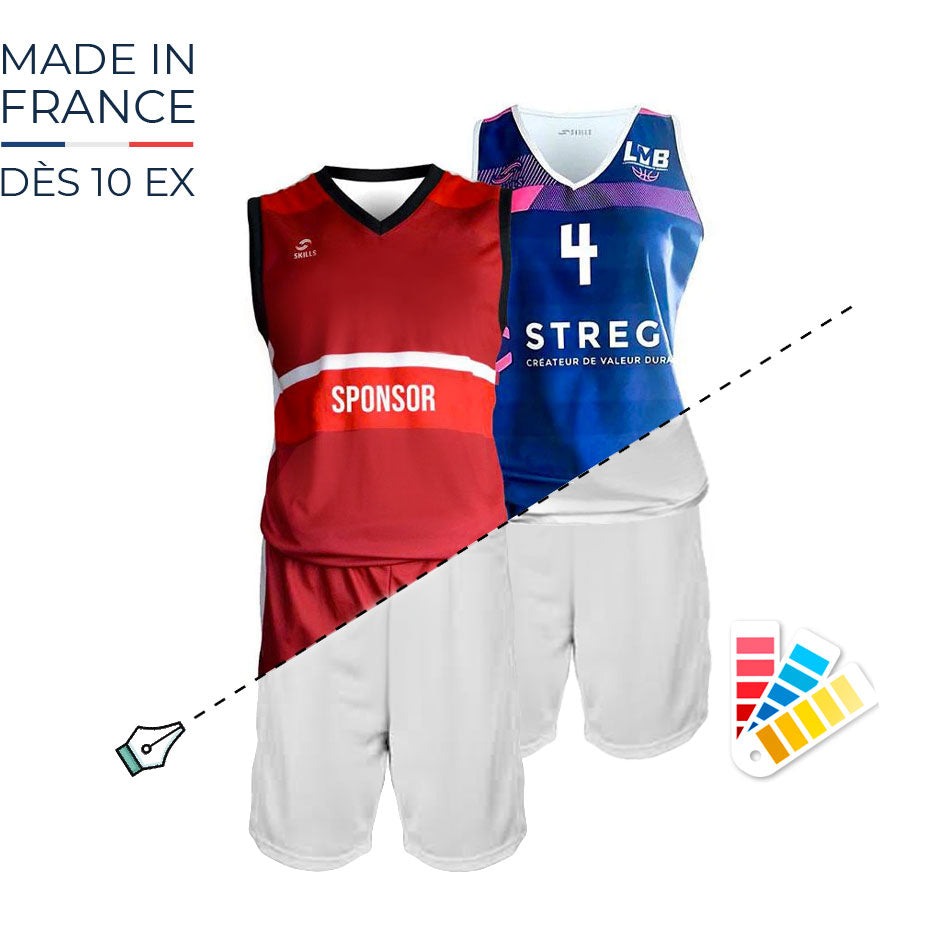 Maillot de basket-ball sublimé persnonalisé