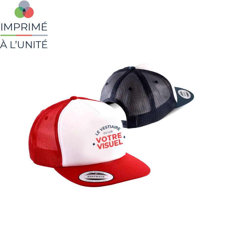 Casquette trucker premium imprimée à l'unité