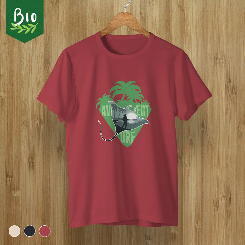 T-shirt globe trotteur raie