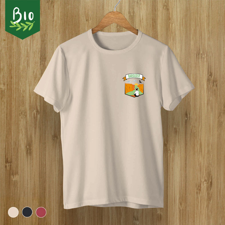 T-shirt baroudeurs à offrir en cadeau BIO