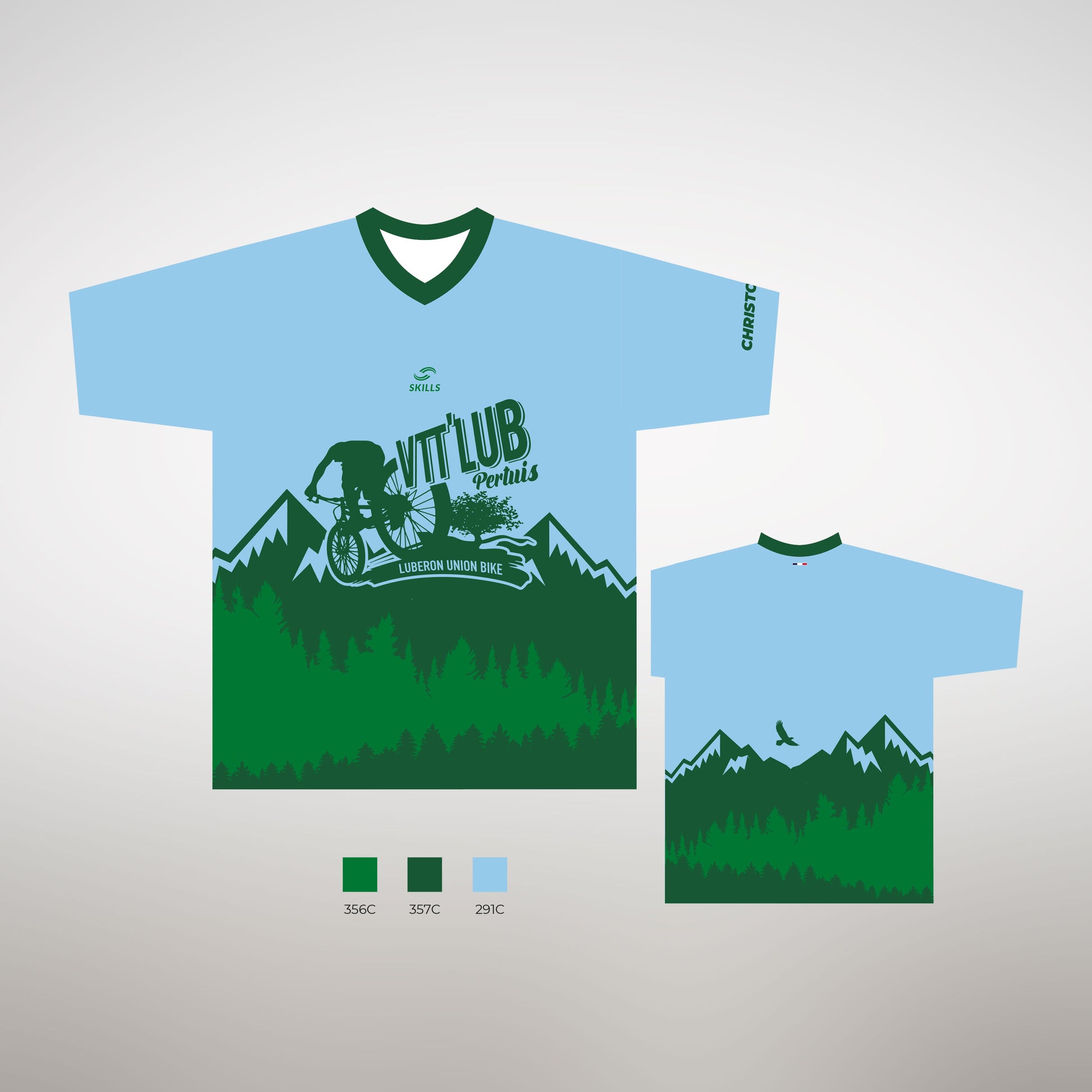 Création design maillot vtt enduro pertuis
