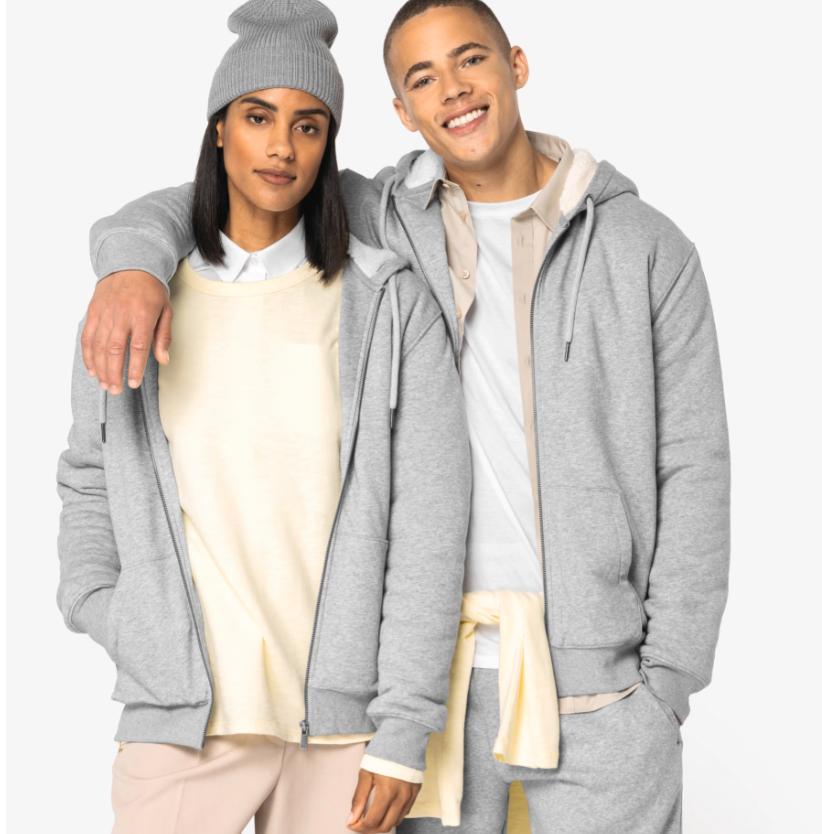 Sweat zippé ecoresponsable sherpa