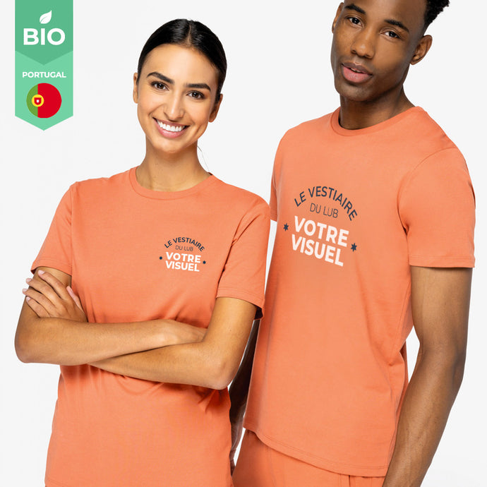 T-shirt bio personnalisable europe et portugal