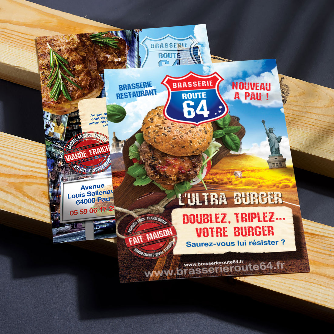 Création d'un Flyer par un graphiste freelance  pour une chaine de restaurant