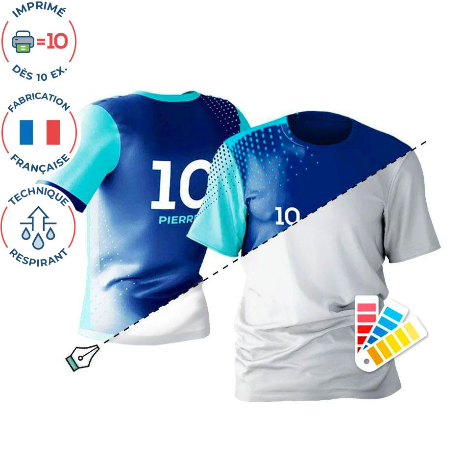 Maillot fait en france personnalisable par sublimation