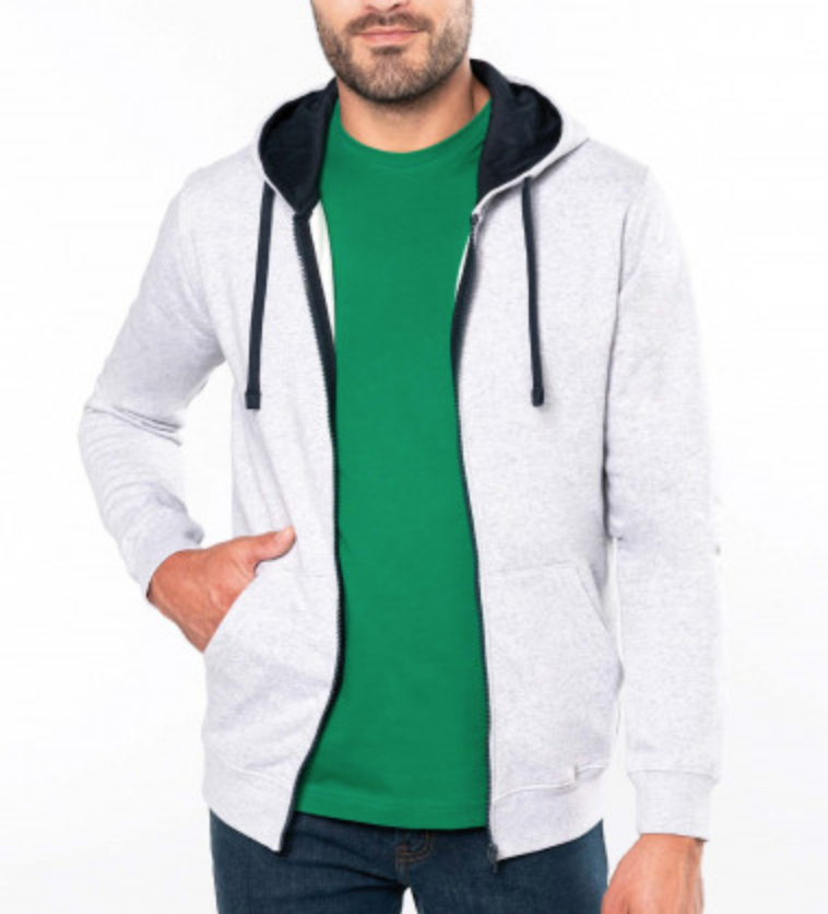 Sweat à capuche zippé personnalisé sur pertuis, manosque, venelles et aix-en-provence