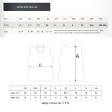 Charger l&#39;image dans la galerie, Guide des tailles t-shirt français