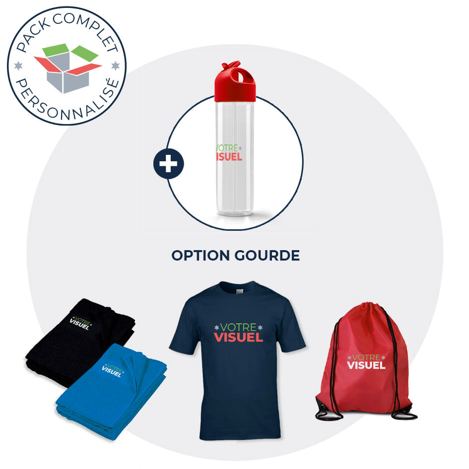 Pack salle de sport personnalisé cadeau d'adhérents au club sportif