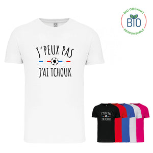FFTB - T-shirt Tchoukball "Je peux pas j'ai tchouk" BIO 🌱